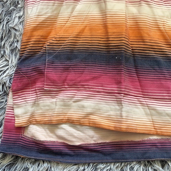 TRINA TURK STRIPED HOODIE V NECK PULLOVER TOP MULTI COLOR Size XS - Picture 12 of 16